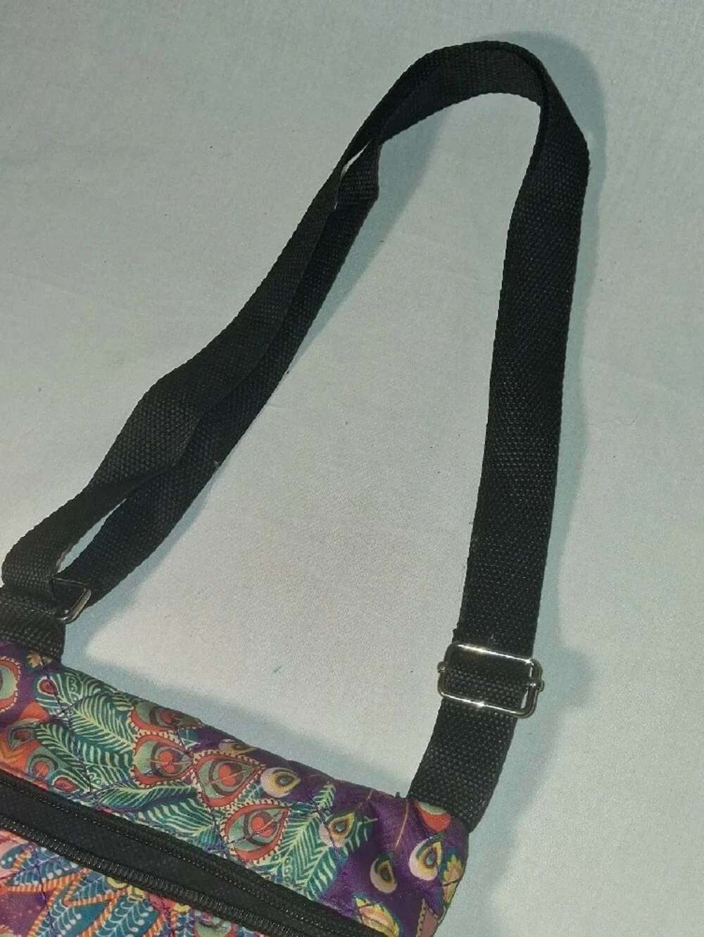 Colorful Floral Pattern Crossbody Bag